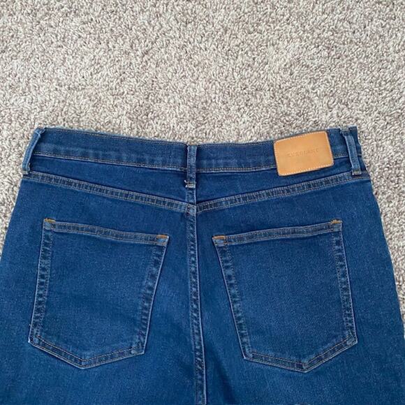 Everlane Blue Jeans Stretch Tapered Denim Sustainable High-Rise Women's 31 Ankle - Picture 4 of 9